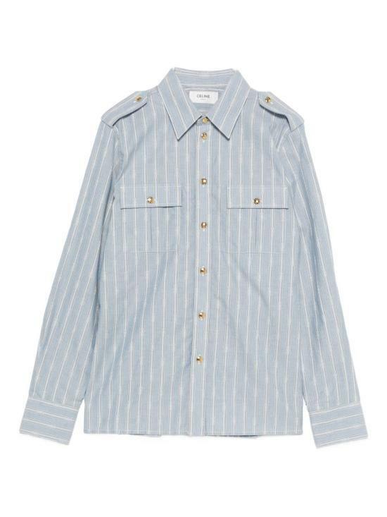 25FW 셀린느 셔츠 RC062055107IA CLEAR BLUE DOM - Celine