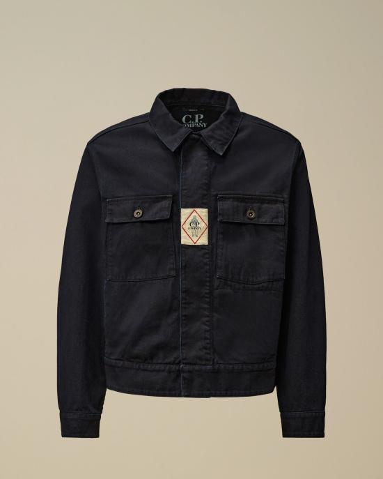 25FW 씨피 컴퍼니 데님 자켓 19CMOW147A110466WD08 DENIM BLUE DOM - CP company