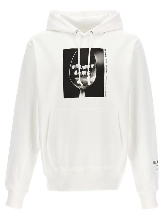 헬무트랭 후드 티셔츠 N05HM519100 WHITE DOM - Helmut Lang