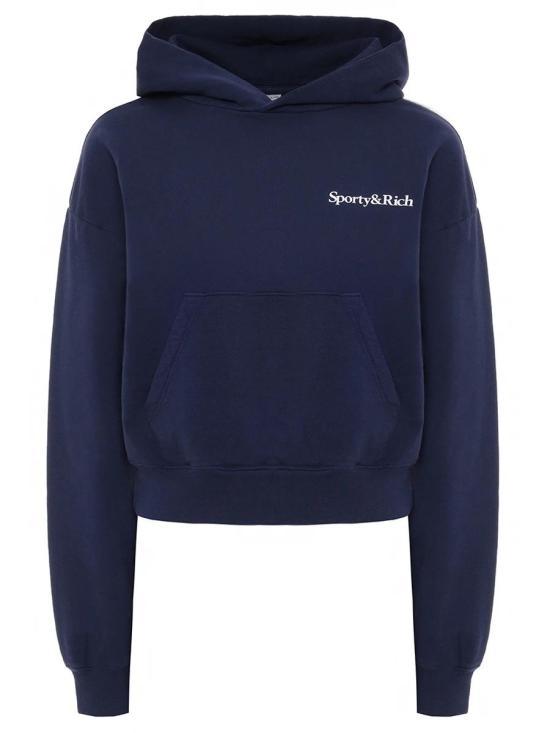 25SS 스포티앤리치 후드 티셔츠 ST074602006BL1063902 DARKNAVY DOM - Sporty & Rich
