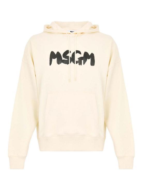 엠에스지엠 후드 티셔츠 3740MM10624779902 WHITE DOM - MSGM
