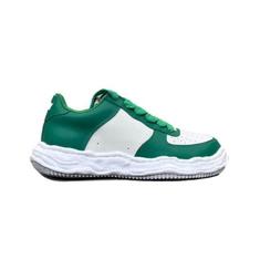 메종 미하라 야스히로 웨인 OG 솔 레더 로우탑 A08FW706GRNWHT GRN WHT DOM 썸네일 1