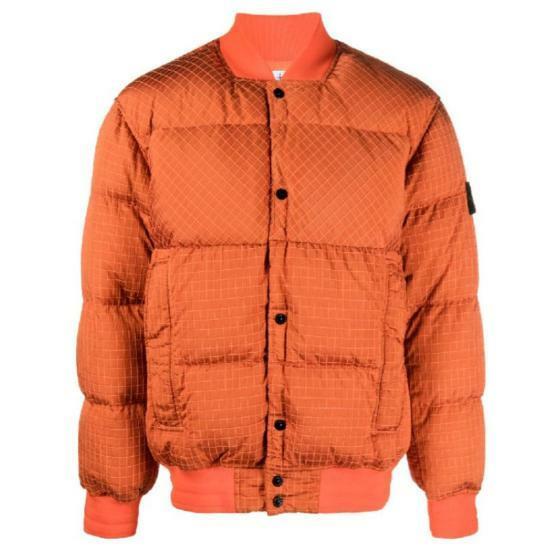 스톤 아일랜드 숏패딩 791543232V0037 ORANGE RED DOM - Stone Island
