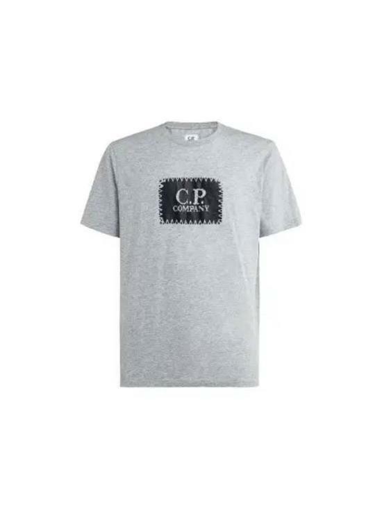 씨피 컴퍼니 반팔 티셔츠 16CMTS042A005100WM93 GREY MELANGE DOM - CP company