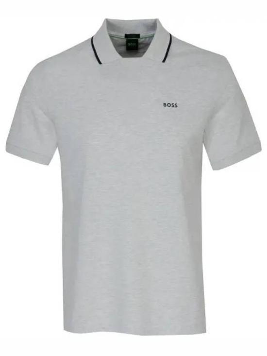 휴고보스 폴로 티셔츠 50505848057 LIGHT PASTEL GREY DOM - Hugo Boss