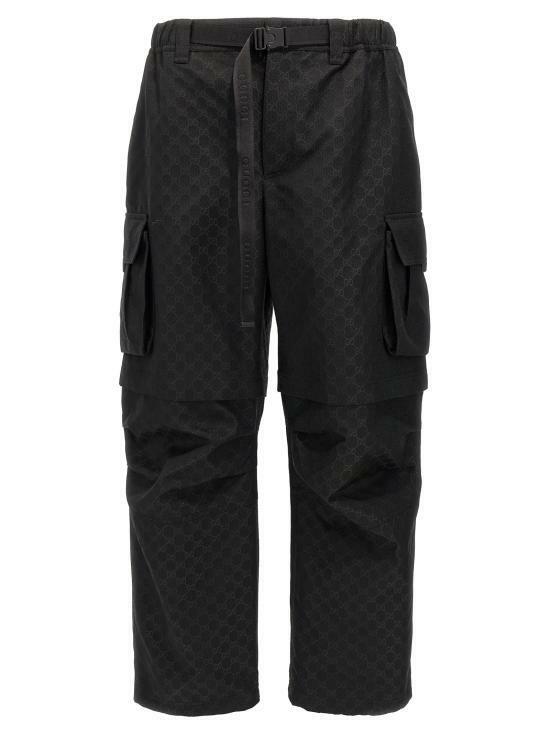 25SS 구찌 스트레이트 팬츠 810771ZAR4V1000 BLACK DOM - Gucci