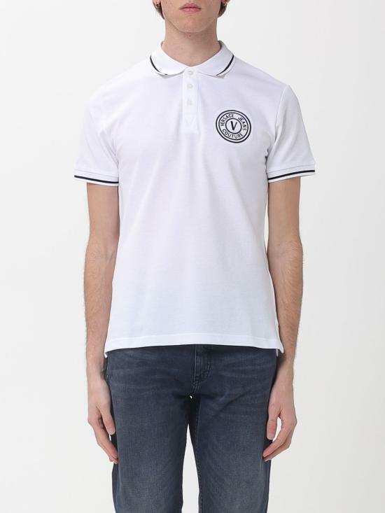 26SS 베르사체 폴로 티셔츠 80GAGT04CJ01T003 WHITE DOM - Versace