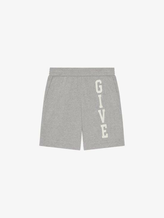 지방시 숏팬츠 BM515J3YMW055 GRAY DOM - Givenchy