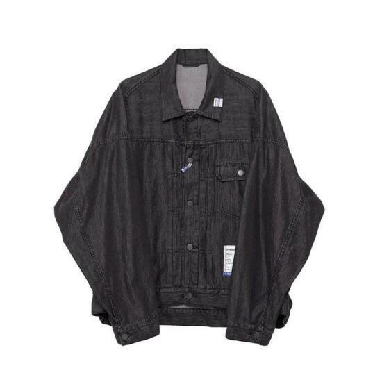 메종 미하라 야스히로 데님 자켓 I12BL001BLACK DOM - Mihara Yasuhiro