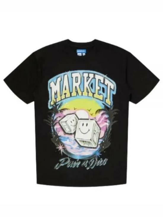 마켓 반팔 티셔츠 399001360WASHEDBLACK DOM - Chinatown Market