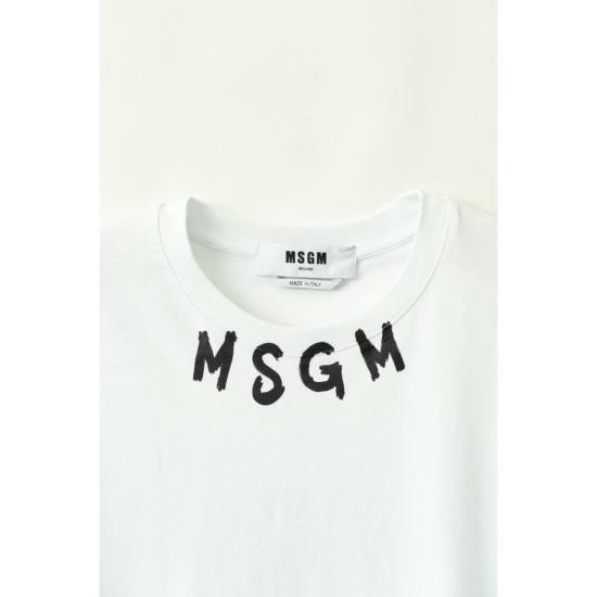 엠에스지엠 반팔 티셔츠 3440MM17623700201 WHITE DOM - MSGM