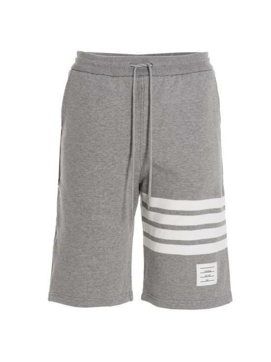 26SS 톰브라운 RWB 코튼 사선 버뮤다 MJQ012H00535068 LGRAY DOM - Thom Browne
