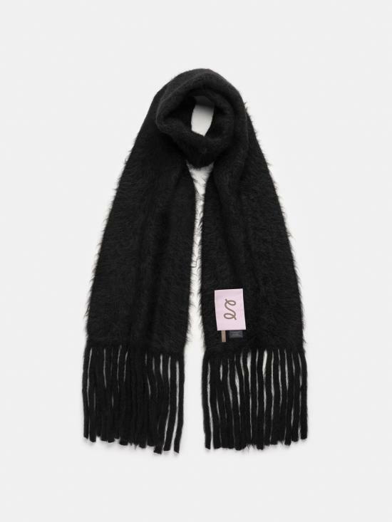 세퍼 머플러 스카프 FUZZYSCARFBLACKALPACA BLACK ALPACA DOM - SEFR