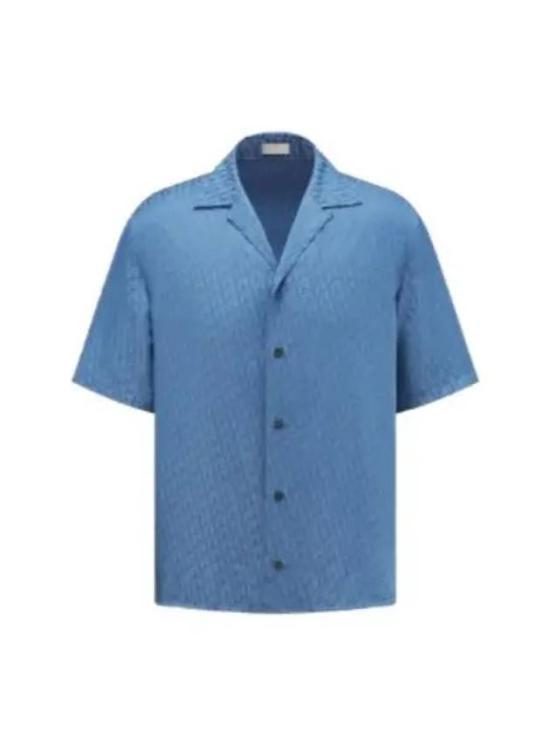 디올 반팔 셔츠 483C568A5231545 BLUE DOM - Christian Dior