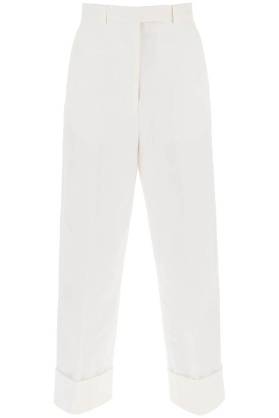 톰브라운 코튼 캔버스 하이 웨이스트 트라우저 FTC444UF0345114 DOM - Thom Browne