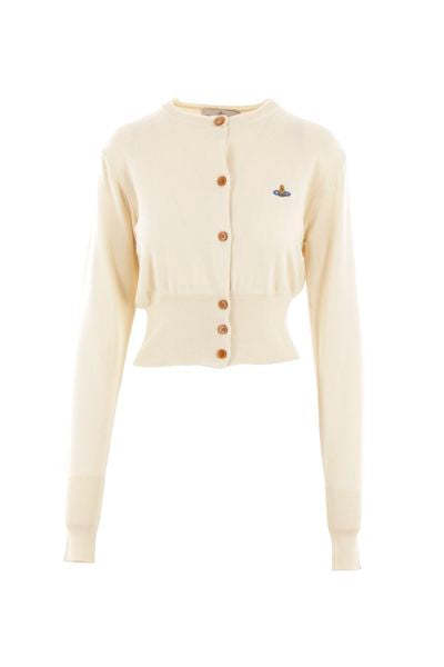 비비안웨스트우드 베아 크롭드 가디건 1803002UY001VA408 OFF WHITE DOM - Vivienne Westwood
