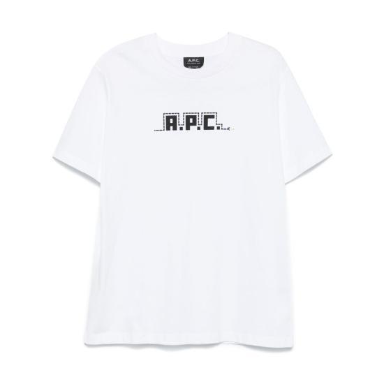 25SS 아페쎄 반팔 티셔츠 COHBWM26502AAB WHITE DOM - A.P.C.