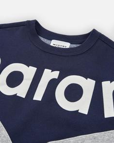 이자벨마랑 긴팔 티셔츠 SW0006FAA1M08ENYGY NAVY GREY DOM 썸네일 3