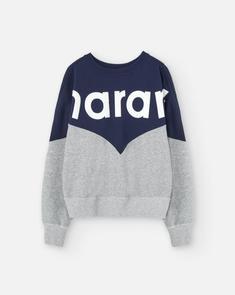이자벨마랑 긴팔 티셔츠 SW0006FAA1M08ENYGY NAVY GREY DOM 썸네일 1