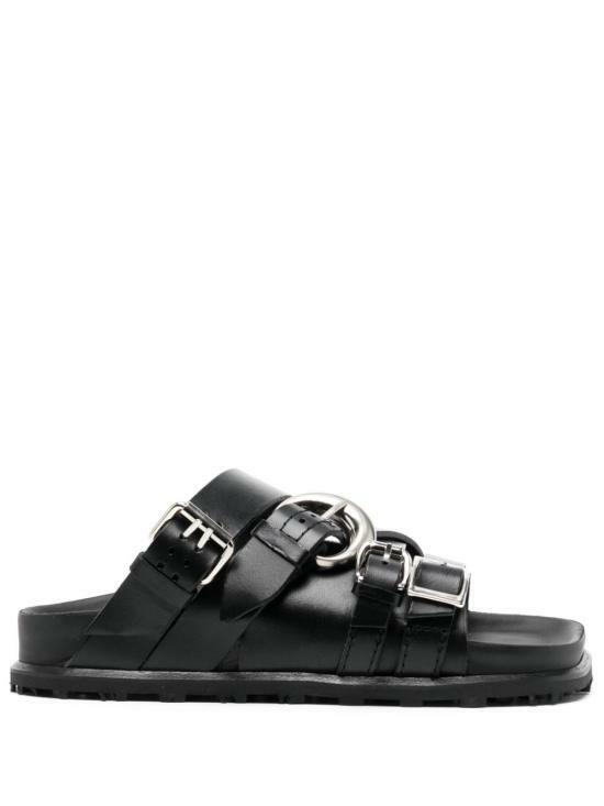 마린세르 뮬 슬리퍼 WFW030CLEA0033BK99 BLACK DOM - Marine Serre