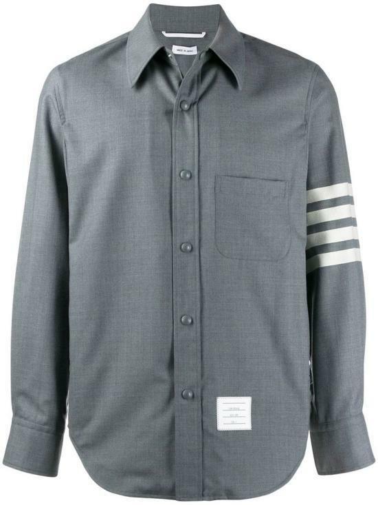 톰브라운 긴팔 셔츠 MJO055A06146035 MED GRAY DOM - Thom Browne