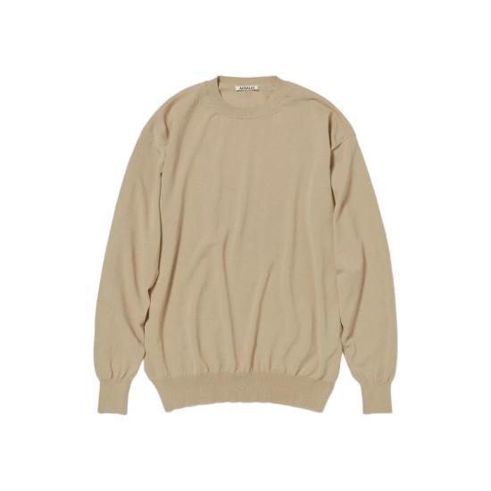 오라리 스웨터 A24SP01YW LIGHT BEIGE DOM - Auralee