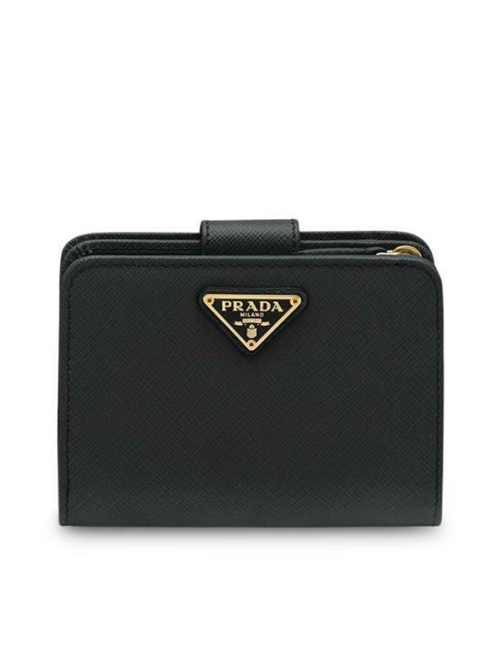 26SS 프라다 반지갑 1ML018QHHF0002 BLACK DOM - Prada