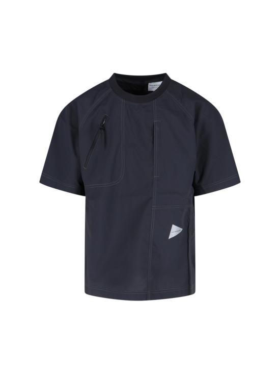 25SS 앤드원더 반팔 티셔츠 5745154022010 BLACK DOM - and Wander
