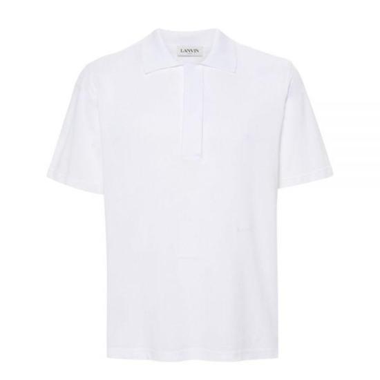 랑방 폴로 티셔츠 RMPL0011J01101 WHITE DOM - Lanvin