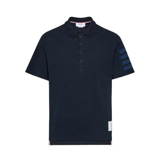26SS 톰브라운 폴로 티셔츠 MJP192B07323415 NAVY DOM - Thom Browne