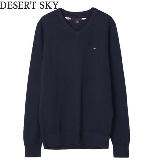 타미힐피거 스웨터 MW14745DW5404 DESERT SKY DOM - Tommy Hilfiger