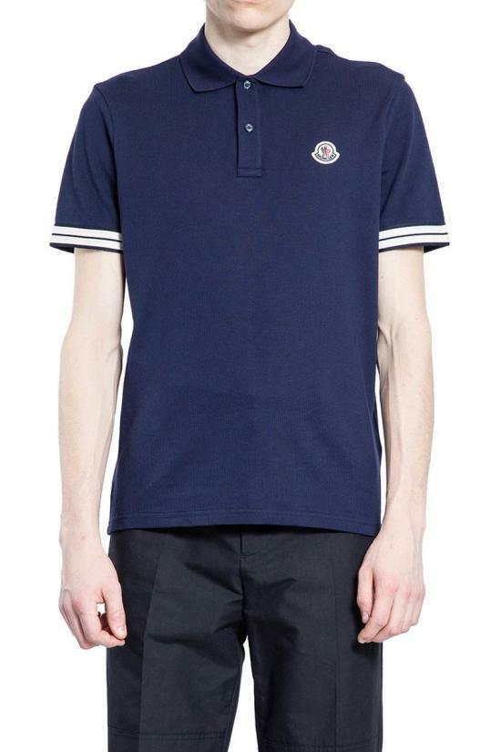 25SS 몽클레어 폴로 티셔츠 8A0002089A167A9 DARK BLUE DOM - Moncler