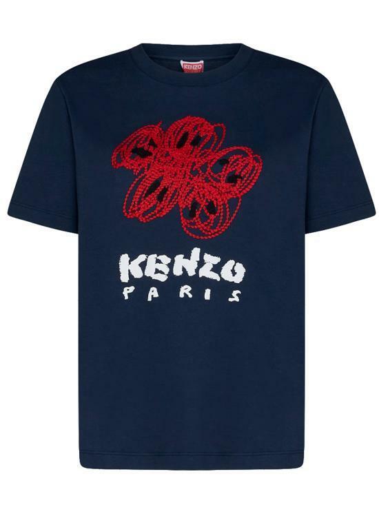 겐조 반팔 티셔츠 FE55TS2734SG77 NAVY BLUE DOM - Kenzo