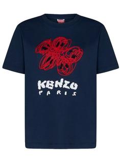 겐조 반팔 티셔츠 FE55TS2734SG77 NAVY BLUE DOM 썸네일 1