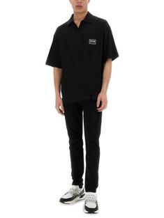 25SS 베르사체 폴로 티셔츠 78GAG629J0001899 BLACK DOM 썸네일 2