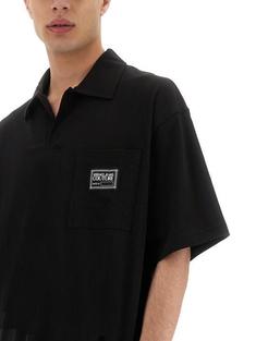 25SS 베르사체 폴로 티셔츠 78GAG629J0001899 BLACK DOM 썸네일 4