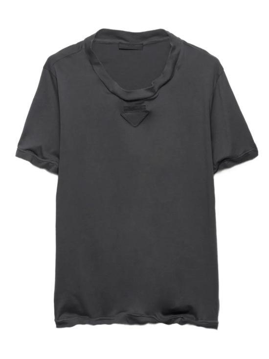 26SS 프라다 반팔 티셔츠 UJN96417Z3F0112 LEAD GREY DOM - Prada
