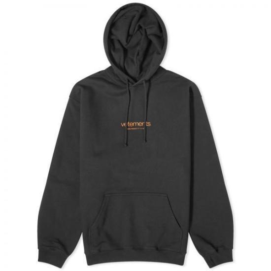 베트멍 후드 티셔츠 UE64HD130B BLACK DOM - Vetements