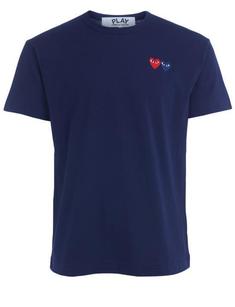25SS 꼼데가르송 반팔 티셔츠 AXT2260512AZT2260512P1T226 NAVY DOM 썸네일 1
