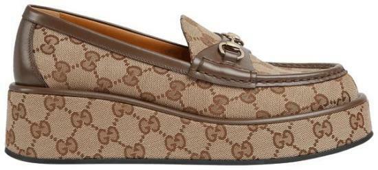 구찌 홀스빗 웨지 힐 로퍼 794316FADC19741 DOM - Gucci