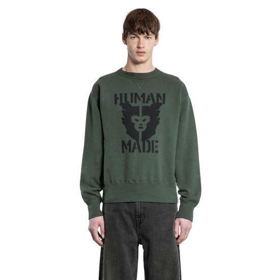 25SS 휴먼메이드 긴팔 티셔츠 HM29CS013GREEN DOM - Human Made
