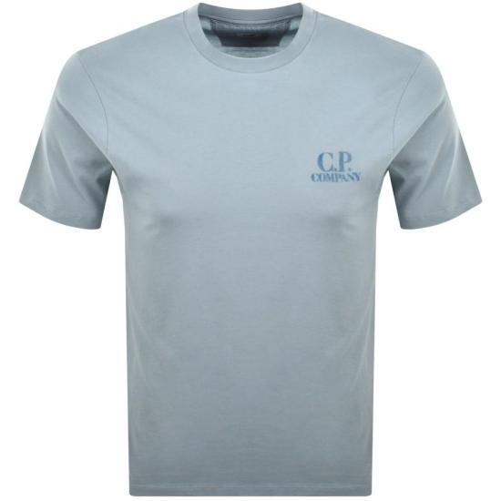 26SS 씨피 컴퍼니 반팔 티셔츠 20CMTS143A110579W809 SILVER BLUE DOM - CP company
