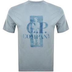 26SS 씨피 컴퍼니 반팔 티셔츠 20CMTS143A110579W809 SILVER BLUE DOM 썸네일 2