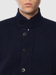 25FW 스톤 아일랜드 램스울 버튼 업 점퍼 K2S155100047S00A3V0020 NAVY DOM 썸네일 3