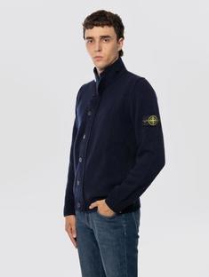 25FW 스톤 아일랜드 램스울 버튼 업 점퍼 K2S155100047S00A3V0020 NAVY DOM 썸네일 2