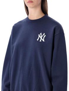 25SS 스포티앤리치 양키스 세리프 크루넥 스웨트 셔츠 ST071623631BL1063902 NAVY WHITE DOM 썸네일 3