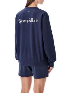 25SS 스포티앤리치 양키스 세리프 크루넥 스웨트 셔츠 ST071623631BL1063902 NAVY WHITE DOM 썸네일 2