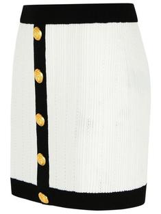 25FW 발망 숏 스커트 FF1LB039KI64GAB WHITE DOM 썸네일 2
