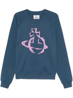 25SS 비비안웨스트우드 긴팔 티셔츠 3I01000ZJ006OK419 DARK DENIM DOM 썸네일 1