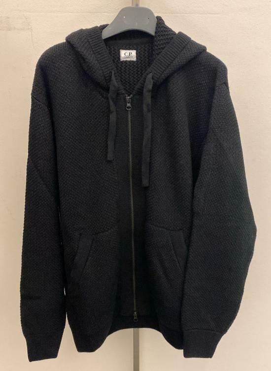 씨피 컴퍼니 집업 니트 17CMKN254A006595A999 BLACK DOM - CP company